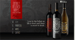 Desktop Screenshot of dearlybelovedwines.com